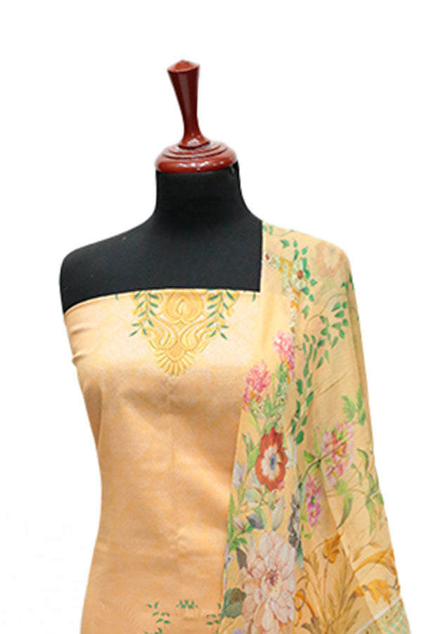 Floraison D/Chiffon Dupatta`25 D#11700 (Peach)