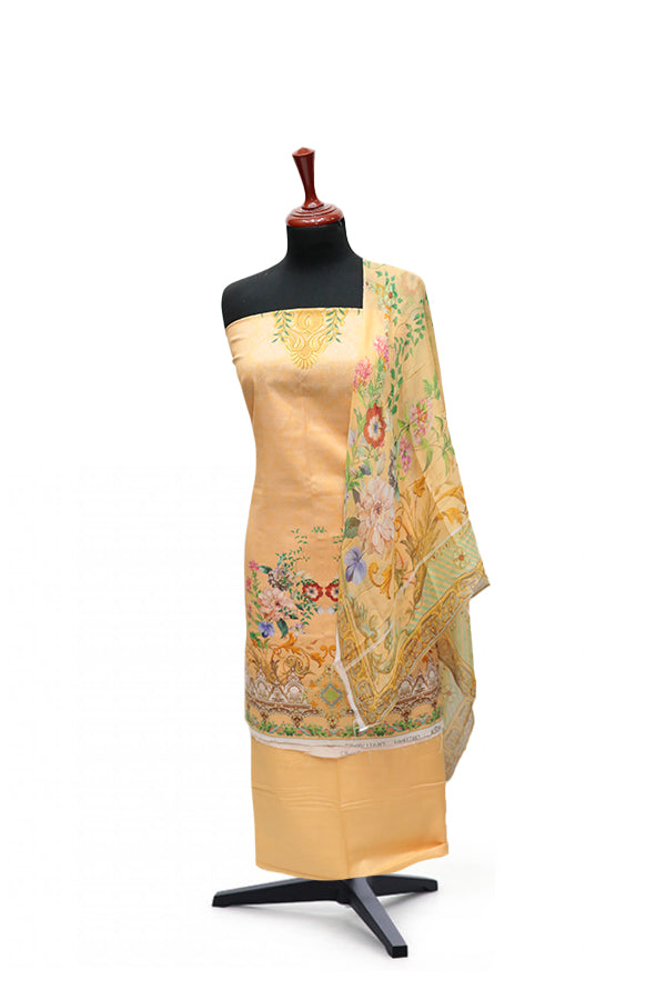 Floraison D/Chiffon Dupatta`25 D#11700 (Peach)