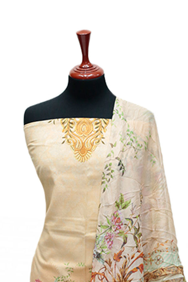 Floraison D/Chiffon Dupatta`25 D#11701 (Peach)