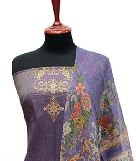 Floraison D/Chiffon Dupatta`25 D#11703 (Magenda)