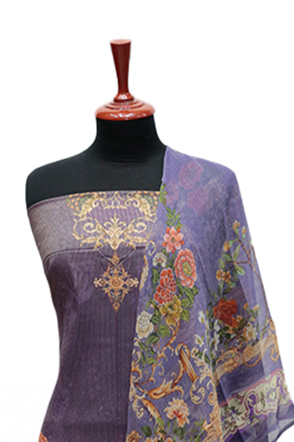 Floraison D/Chiffon Dupatta`25 D#11703 (Magenda)