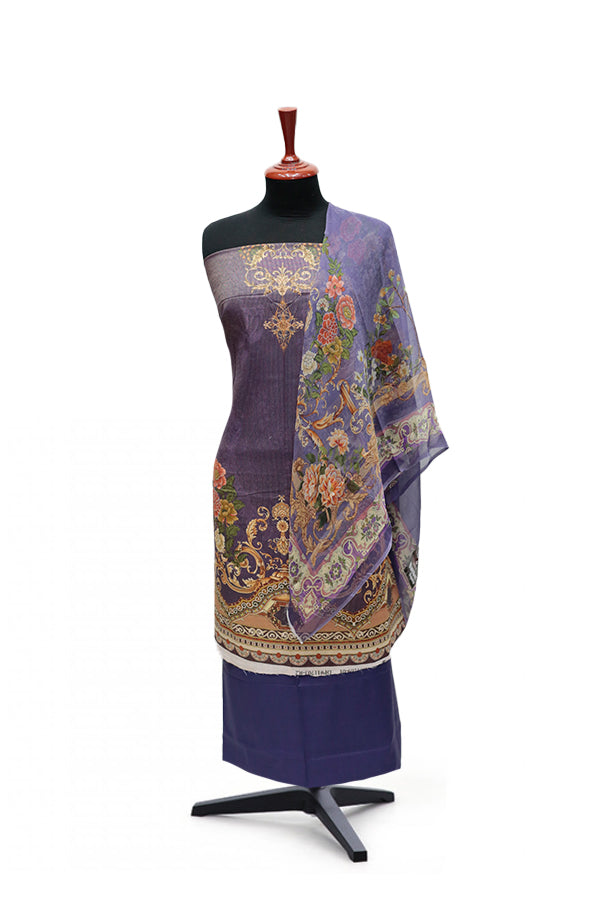 Floraison D/Chiffon Dupatta`25 D#11703 (Magenda)