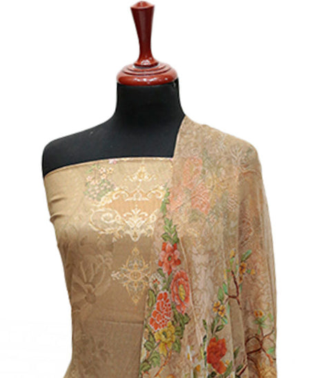 Floraison D/Chiffon Dupatta`25 D#11704 (D Brown)