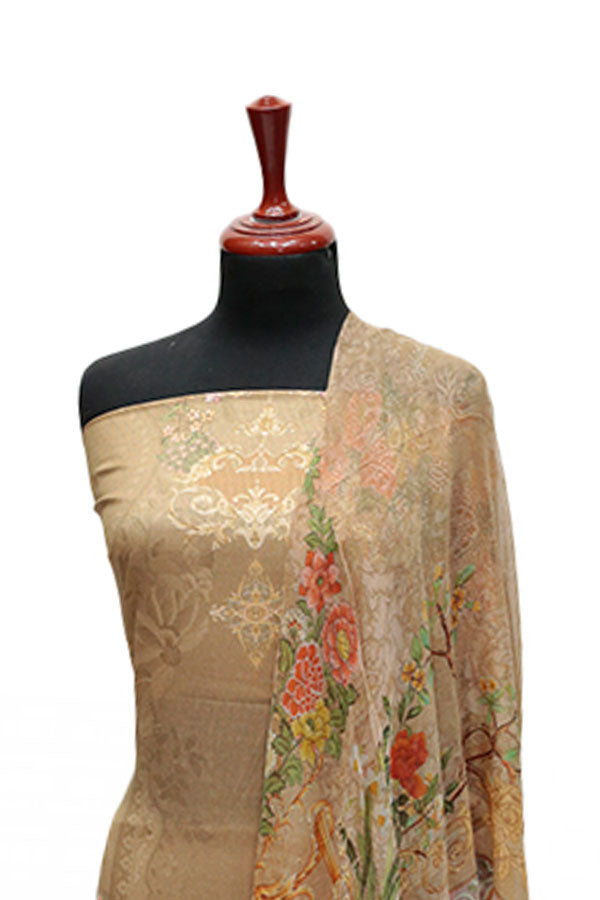 Floraison D/Chiffon Dupatta`25 D#11704 (D Brown)