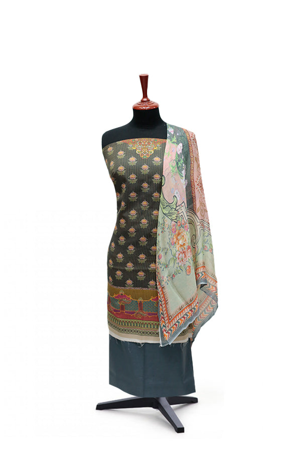 Floraison D/Chiffon Dupatta`25 D#11706-A (Grey)