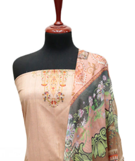 Floraison D/Chiffon Dupatta`25 D#11707 (Peach)
