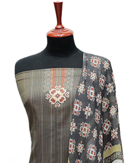 Floraison D/Chiffon Dupatta`25 D#3226 (Grey)