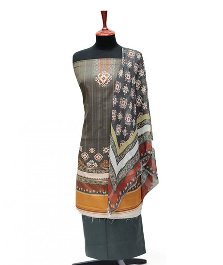 Floraison D/Chiffon Dupatta`25 D#3226 (Grey)