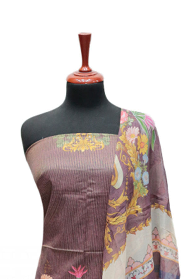 Floraison D/Chiffon Dupatta`25 D#3227 (Magenda)