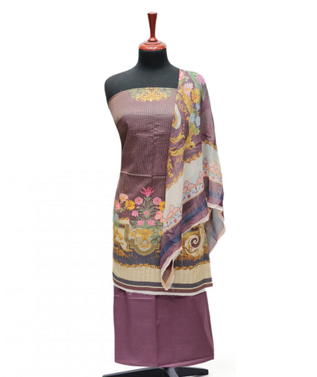 Floraison D/Chiffon Dupatta`25 D#3227 (Magenda)
