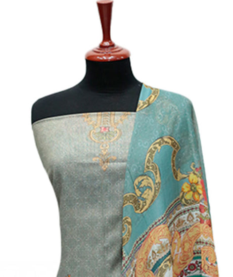 Floraison D/Chiffon Dupatta`25 D#3228 (Pista)