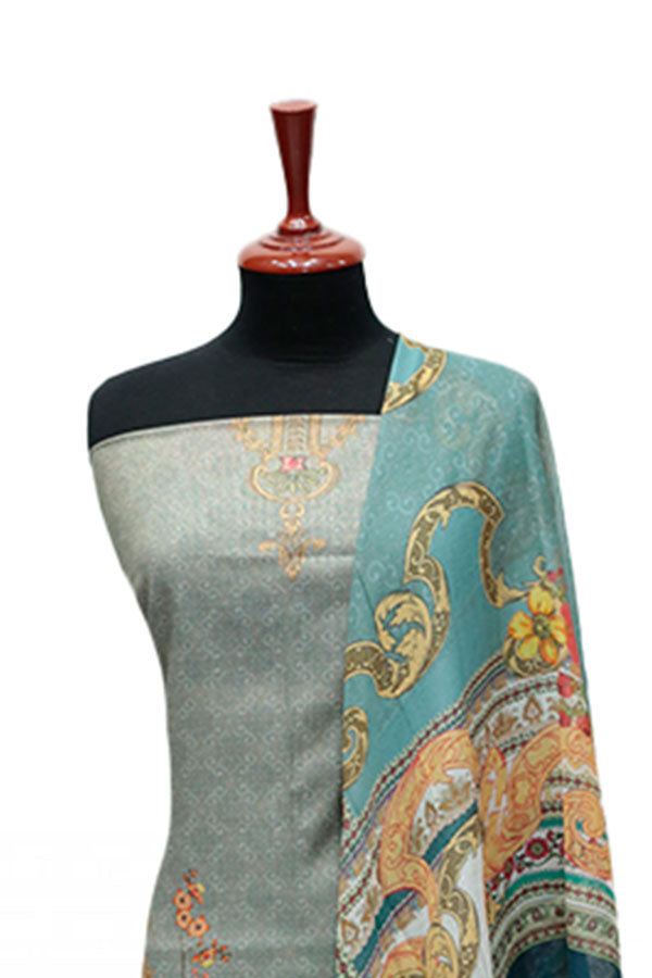 Floraison D/Chiffon Dupatta`25 D#3228 (Pista)