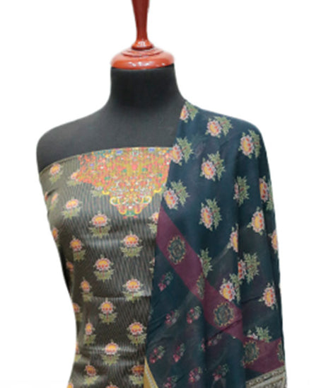 Floraison D/Chiffon Dupatta`25 D#3238 (Grey)