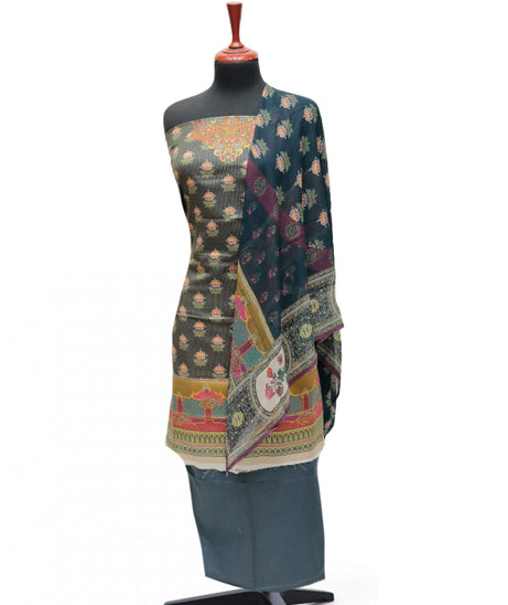Floraison D/Chiffon Dupatta`25 D#3238 (Grey)