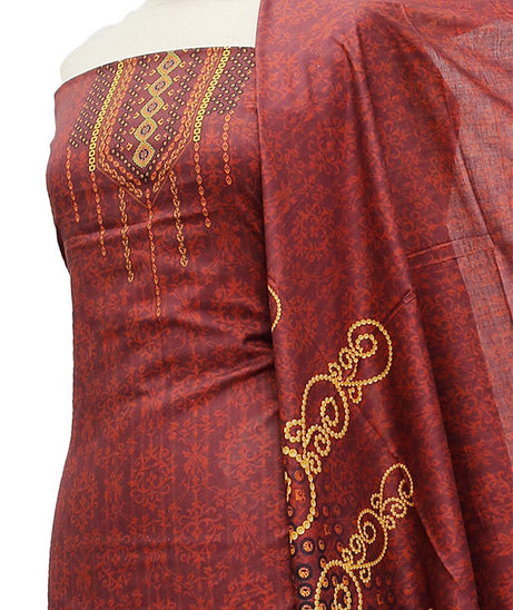 Floraison D/Classic Lawn`21 D#4220 (Maroon)