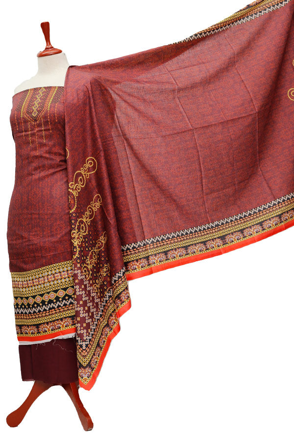 Floraison D/Classic Lawn`21 D#4220 (Maroon)