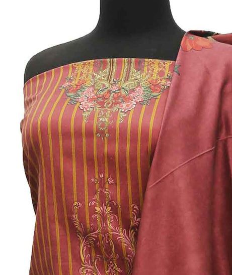Floraison D/Cotail Linen'21 D#18034 L Maroon