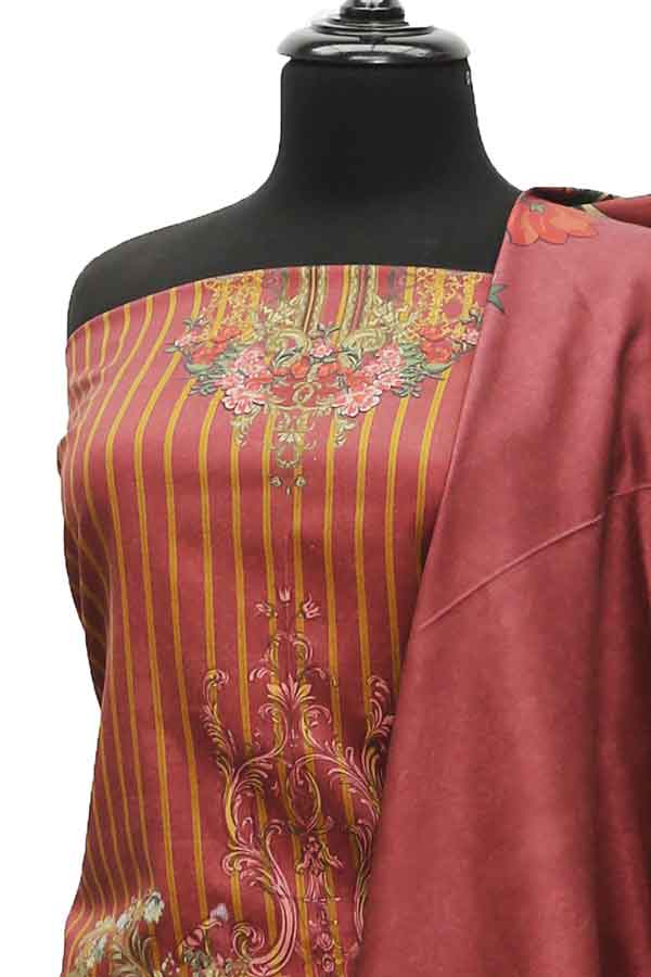 Floraison D/Cotail Linen'21 D#18034 L Maroon