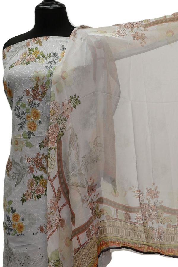Floraison D/Emb Lawn`21 D#47001 (Grey)
