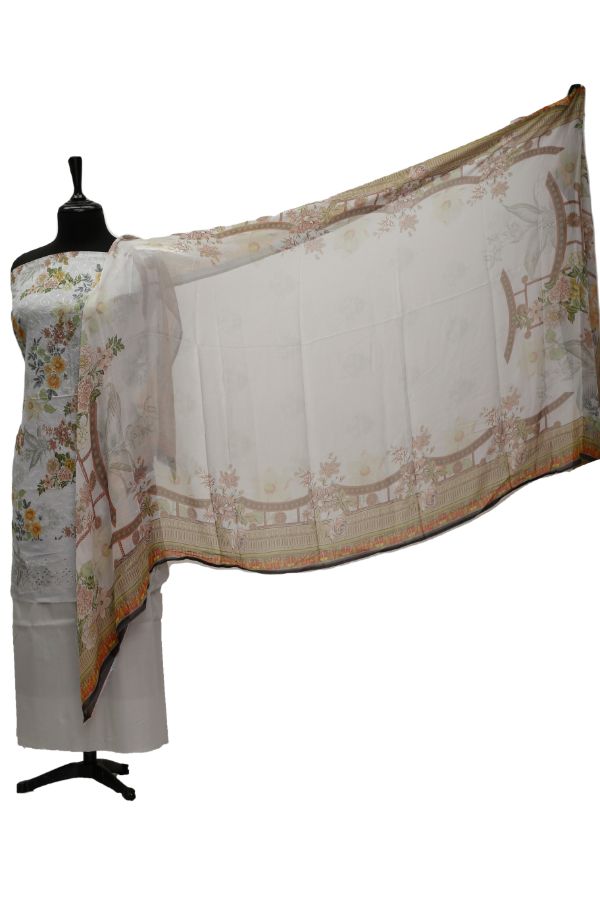 Floraison D/Emb Lawn`21 D#47001 (Grey)