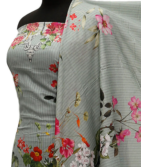 Floraison D/Lawn N/Dupatta`21 D#8044 (L Ferozi)
