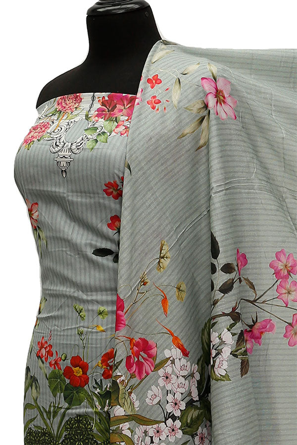Floraison D/Lawn N/Dupatta`21 D#8044 (L Ferozi)