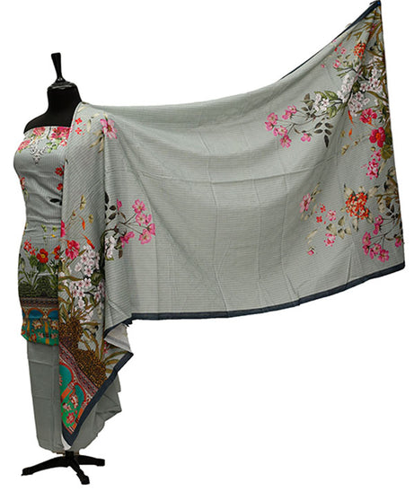 Floraison D/Lawn N/Dupatta`21 D#8044 (L Ferozi)