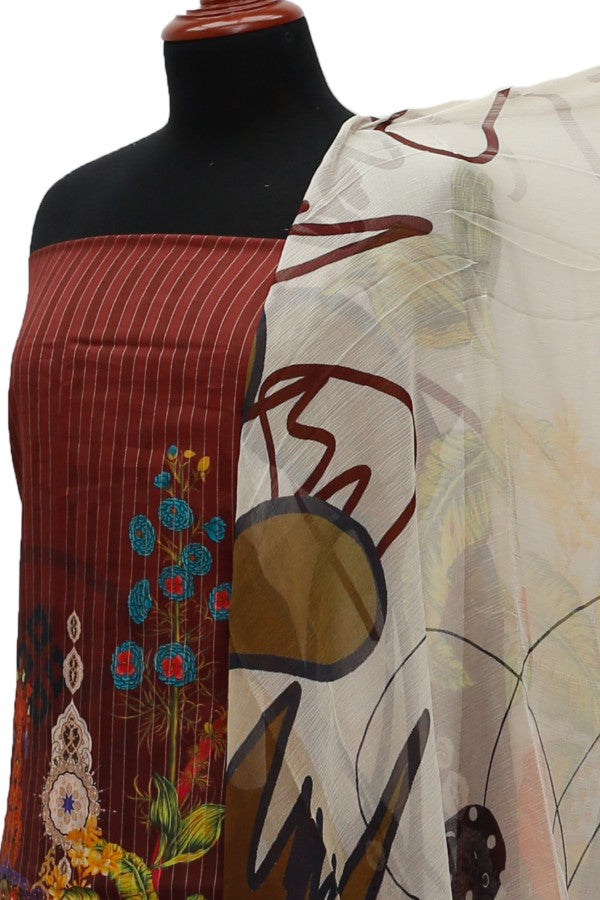 Floraison D/Masoori Lawn`21 D#11712 (Maroon)