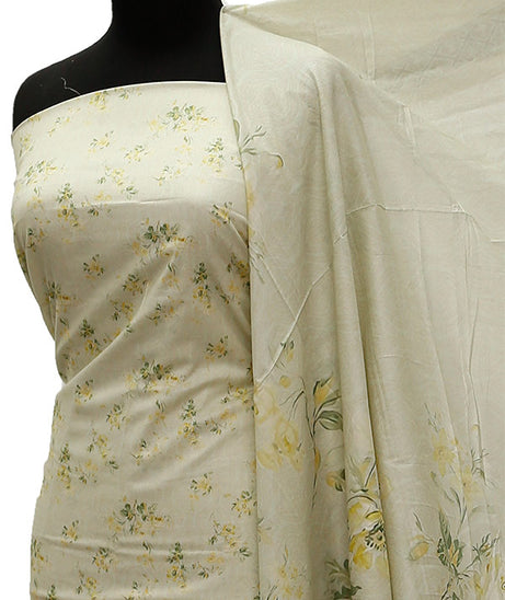 Floraison D/Print Lawn`21 D#3228 (Lemon)