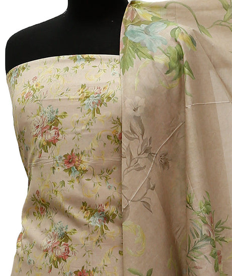 Floraison D/Print Lawn`21 D#3235 (Brown)