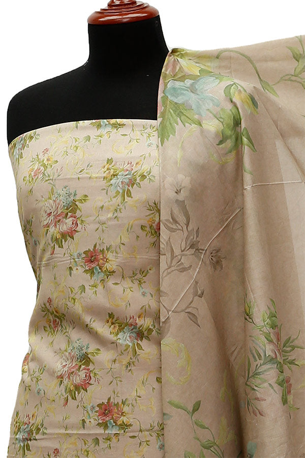 Floraison D/Print Lawn`21 D#3235 (Brown)
