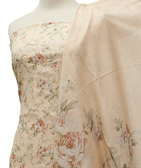 Floraison D/Print Lawn`21 D#3241 (Peach)