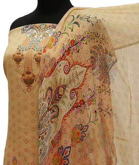 Floraison DP/Lawn Chi/Dupatta`21 D#3218 (Golden)