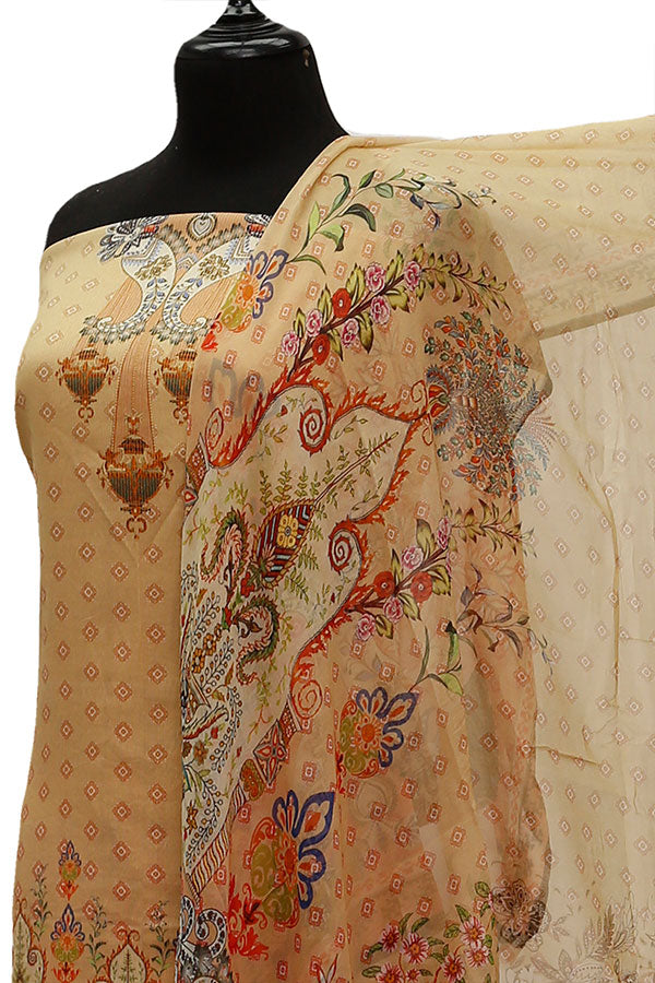 Floraison DP/Lawn Chi/Dupatta`21 D#3218 (Golden)