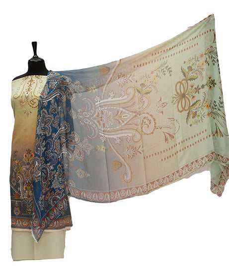 Floraison DP/Lawn Chi/Dupatta`21 D#3220 (Pista)