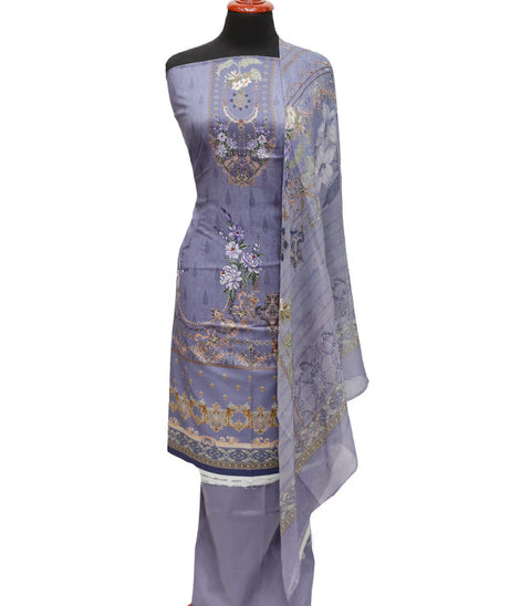 Floraison Print Lawn`22 D#7144 P Grey