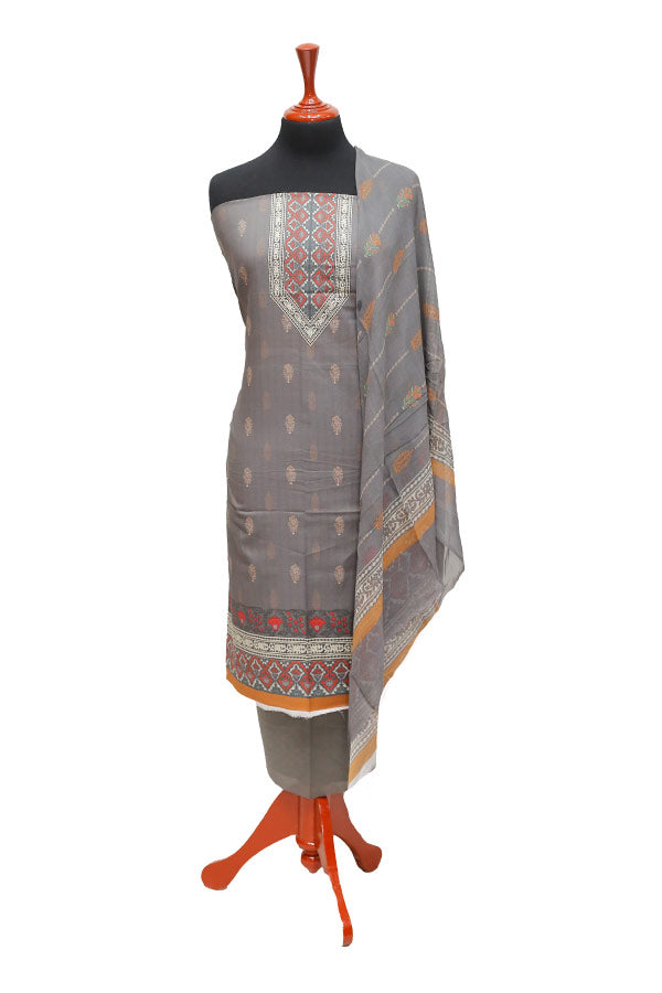 Floraison Print Lawn`22 D#7146 Mouse