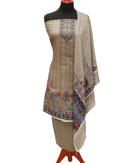 Floraison Print Lawn`22 D#7152 Brown