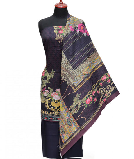 Floraison Slub Linen'24 D#1659 (Nevy Blue)