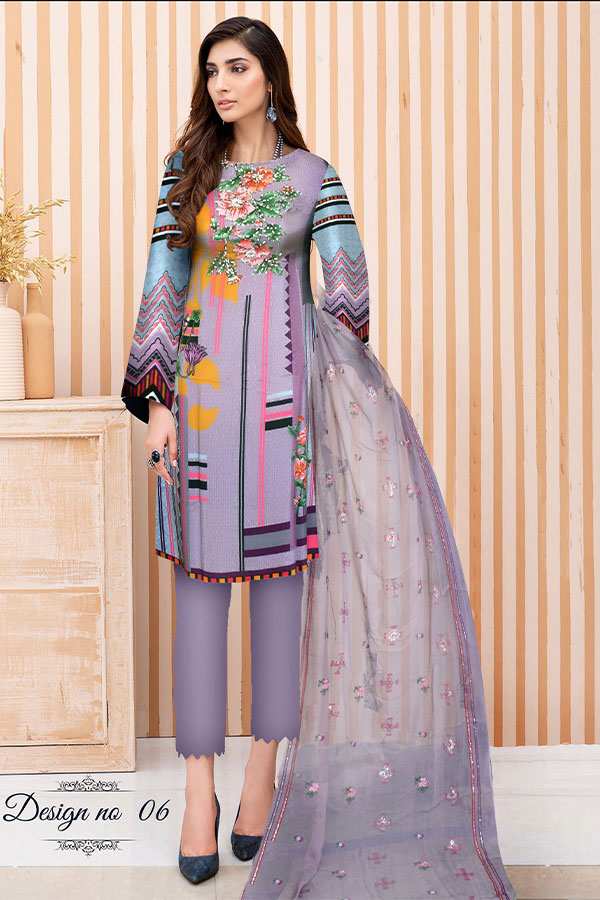 Freesia D/Emb Viscose`20 (Vol-1) DS#06