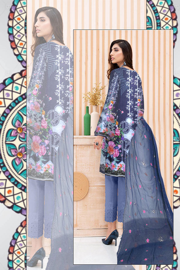 Freesia D/Emb Viscose`20 (Vol-1) DS#08