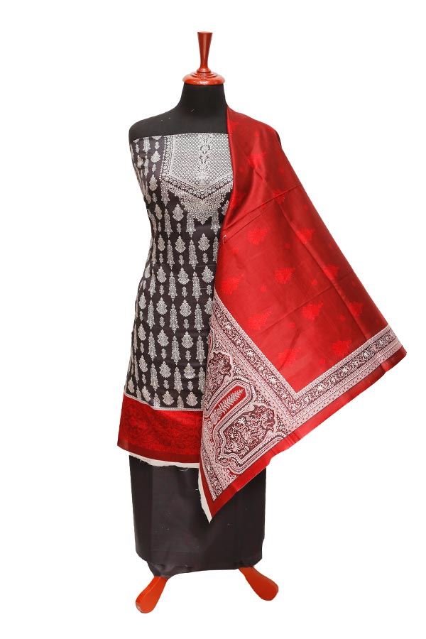 Friha & Farha Naz Lawn`22 D#820 Black