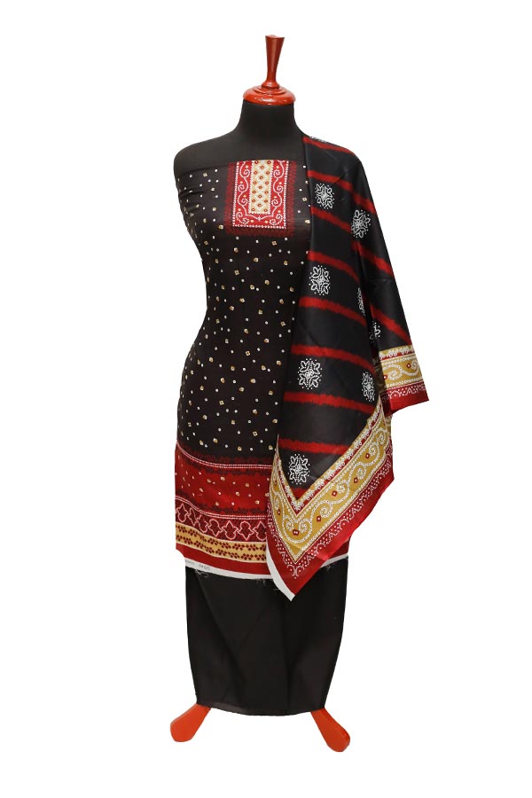 Friha &amp; Farha Naz Lawn`22 D#829 Black