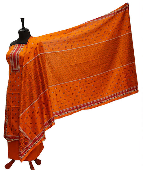 Friha &amp; Farha Naz Lawn D#64 (Orange)