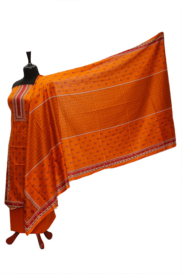 Friha &amp; Farha Naz Lawn D#64 (Orange)