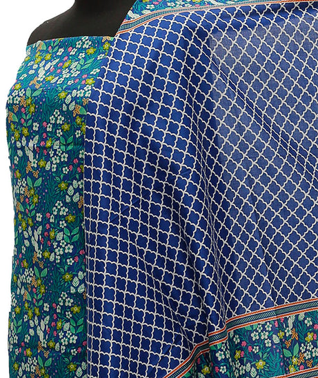 Friha &amp; Farha Naz Lawn D#81 (Blue)
