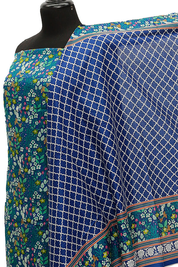 Friha &amp; Farha Naz Lawn D#81 (Blue)