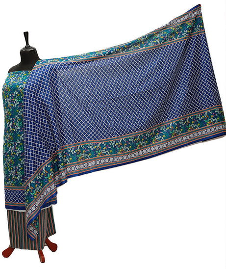 Friha &amp; Farha Naz Lawn D#81 (Blue)