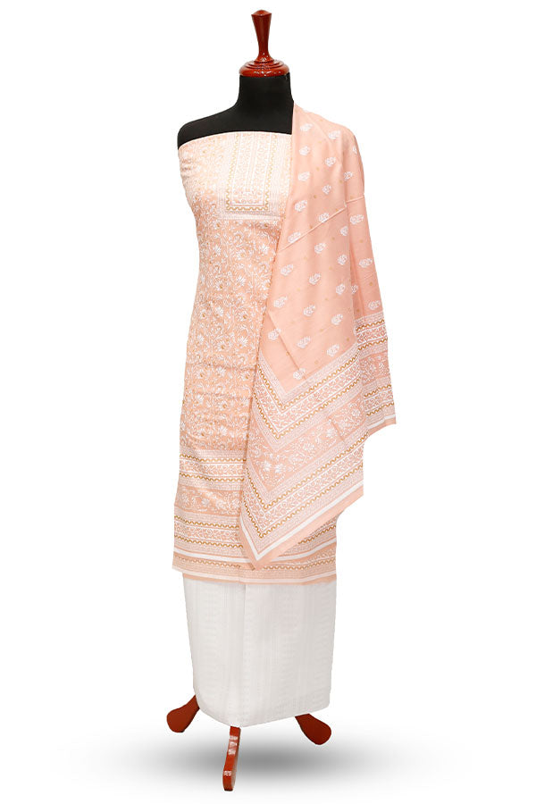 Friha &amp; Farha Naz Lawn`22 D#69 Peach
