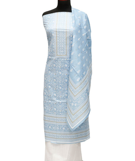 Friha &amp; Farha Naz Lawn`22 D#69 Sky Blue